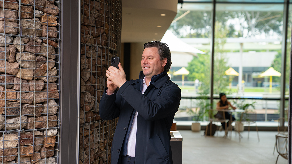 At the Parramatta Aquatic Centre, guest host Andrew Burges shared the innovative design approach that brings a sense of serenity to this remarkable project.