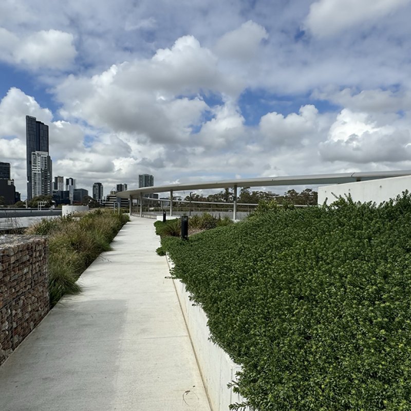 Parramatta Aquatic centre walkway and landscaping