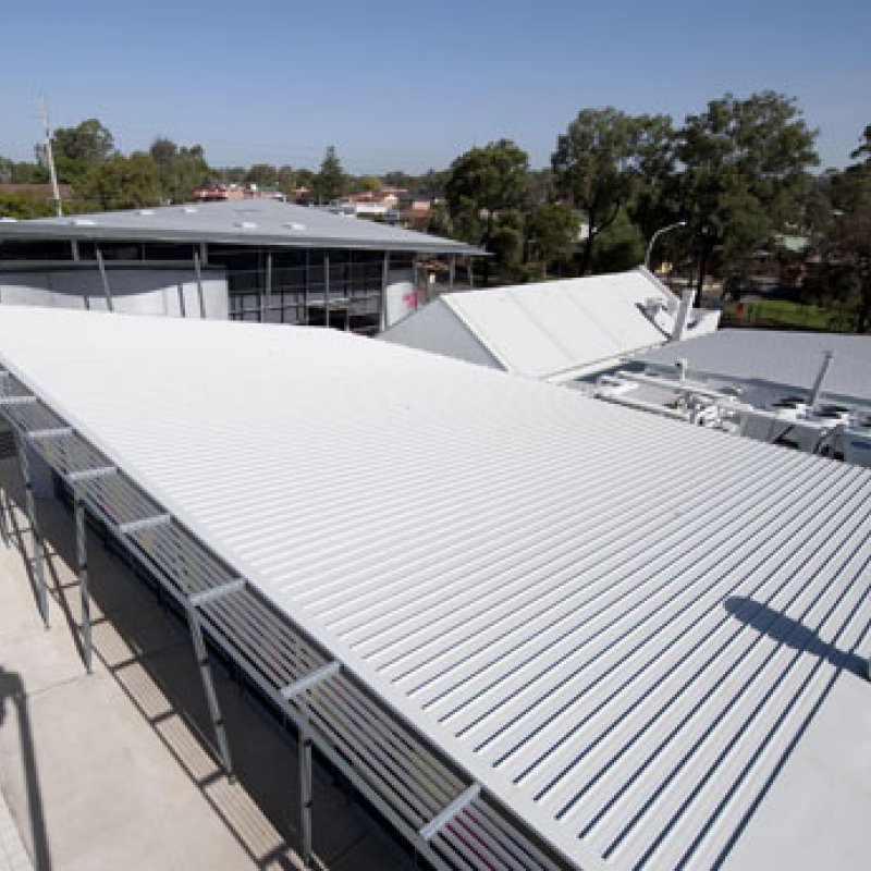 Radical roof line raises suburban library to community icon - Stramit Building Products Media Release